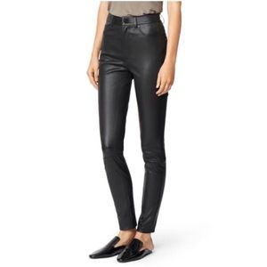Habitual Salena High Rise Lambskin Leather Pants - 27 - FLAW
